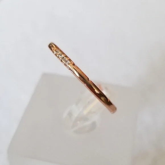 Little Rose Gold Stack Band - Picture 4 of 6